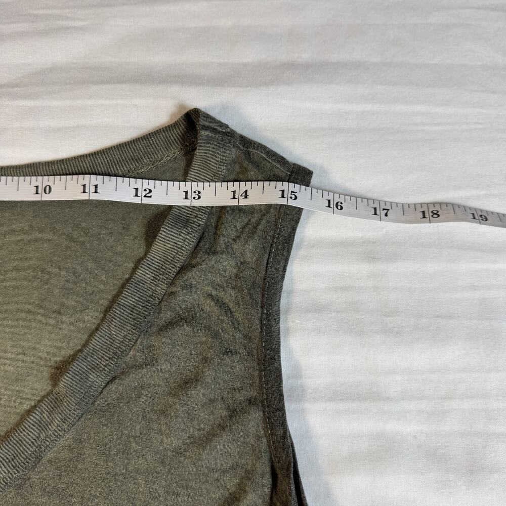 TBH To Be Honest Womens Medium Green Dirty Wash Tunic Tank Top NWT - Picture 7 of 8